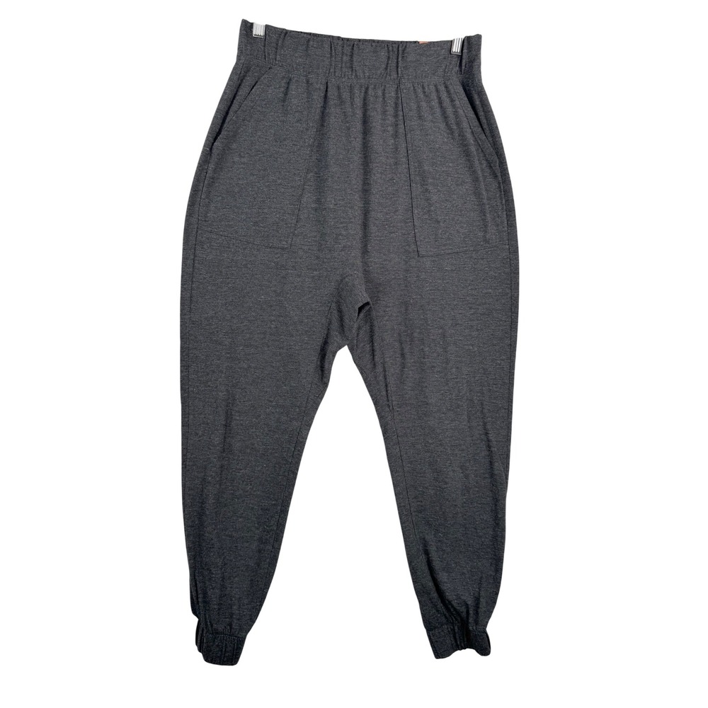 Lunya drape jogger lounge pants charocoal‎ athleisure stretch yoga sz M
